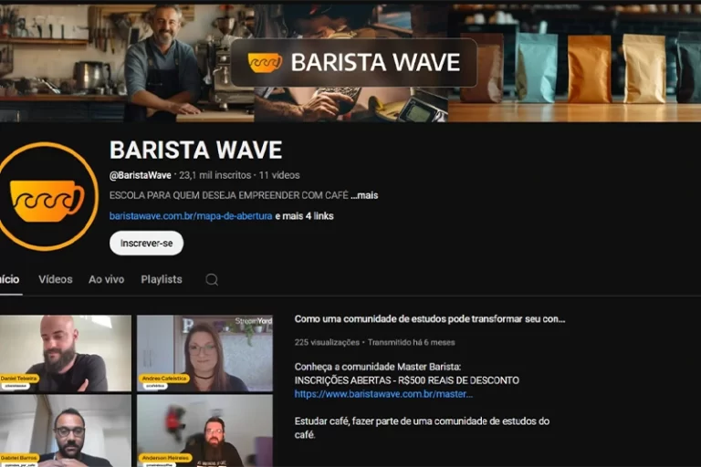 Canal Barista Wave Cursos Daniel Teixeira