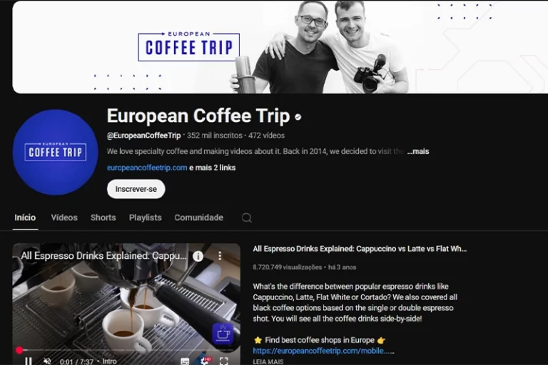 European Coffee Trip Canal sobre Viagem e Café na Europa