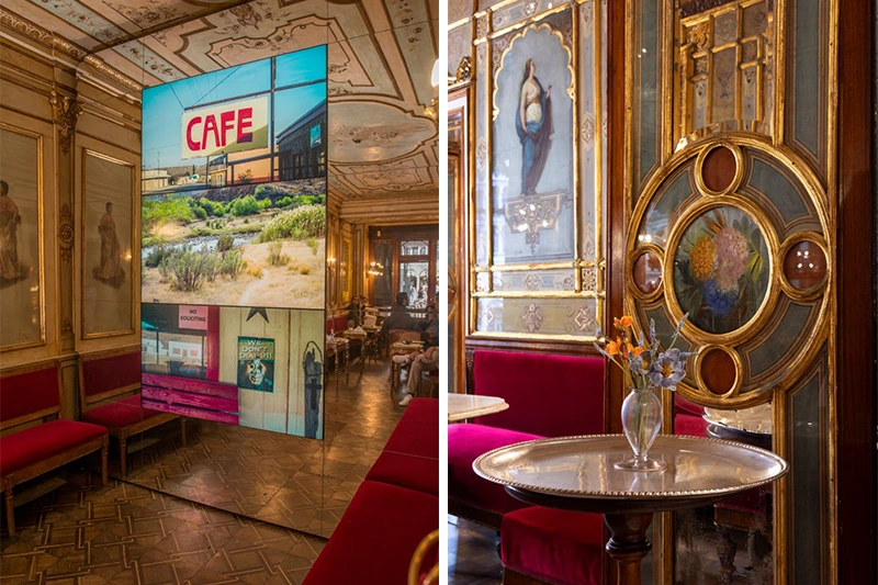 Imagens do Caffè Florian na Itália, a cafeteria mais antiga do mundo