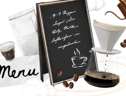 Preparando o café da cafeteria